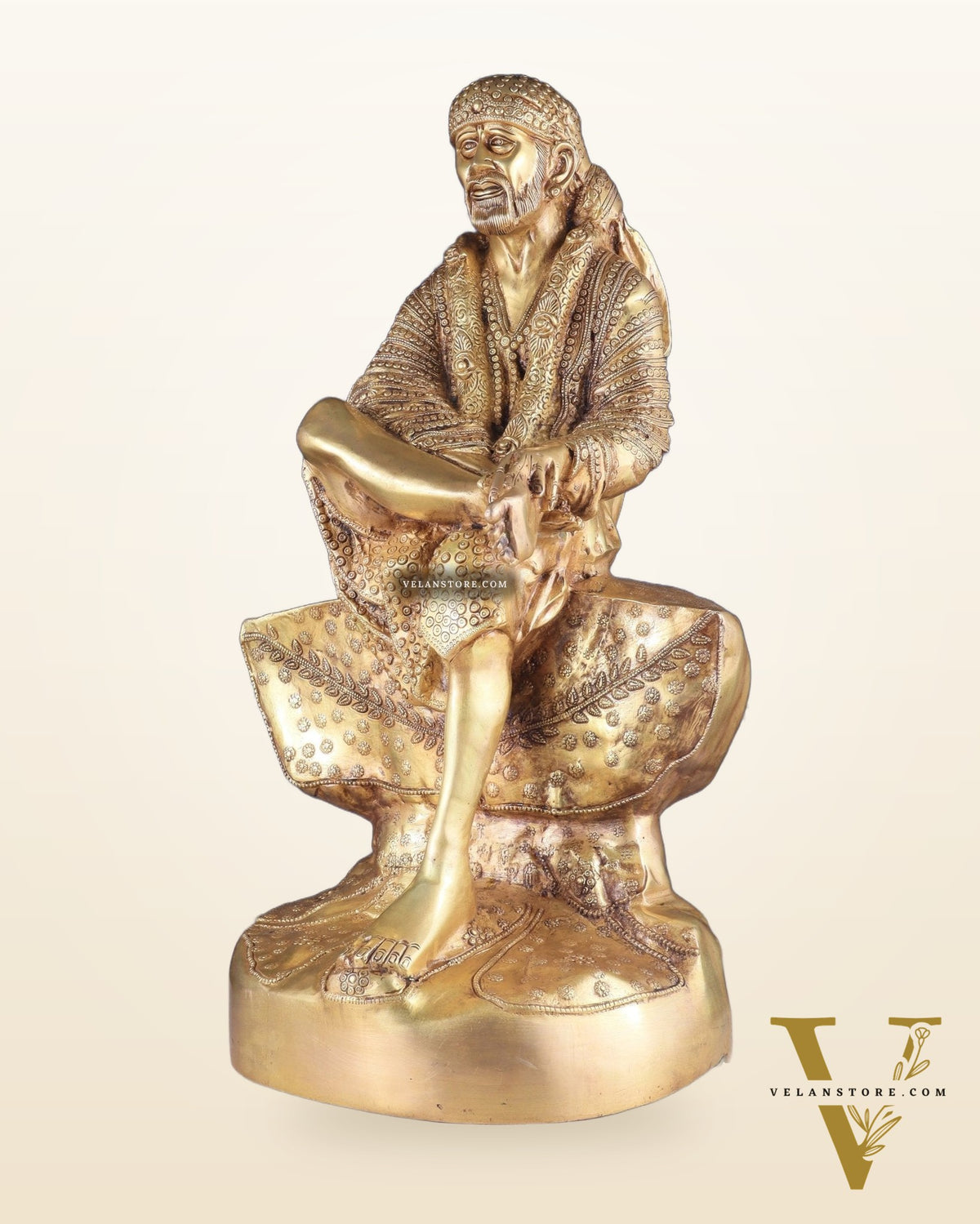 Brass large Shirdi Sai Baba Statue 24"