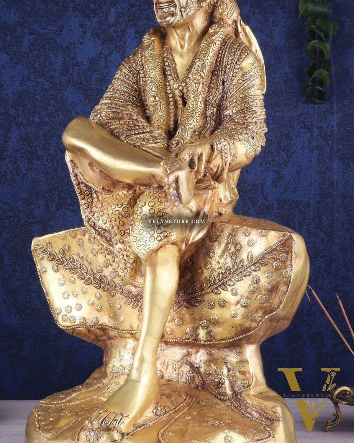 Brass large Shirdi Sai Baba Statue 24"