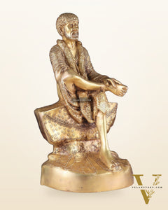 Brass large Shirdi Sai Baba Statue 24"