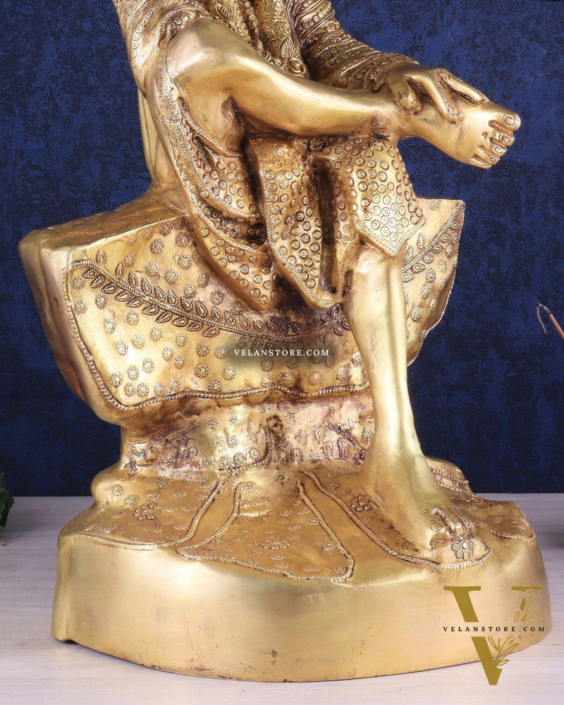 Brass large Shirdi Sai Baba Statue 24"
