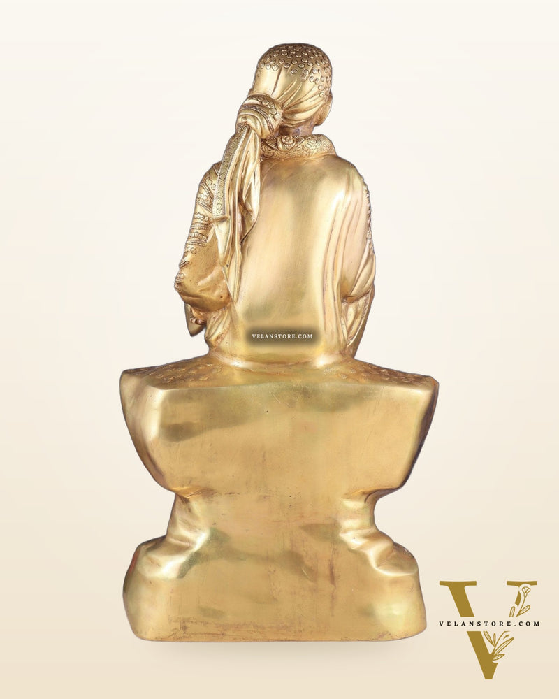 Brass large Shirdi Sai Baba Statue 24"