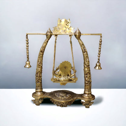 Brass Large Sized Ganapati Swing - Handcrafted with Superfine Brass 3 feet