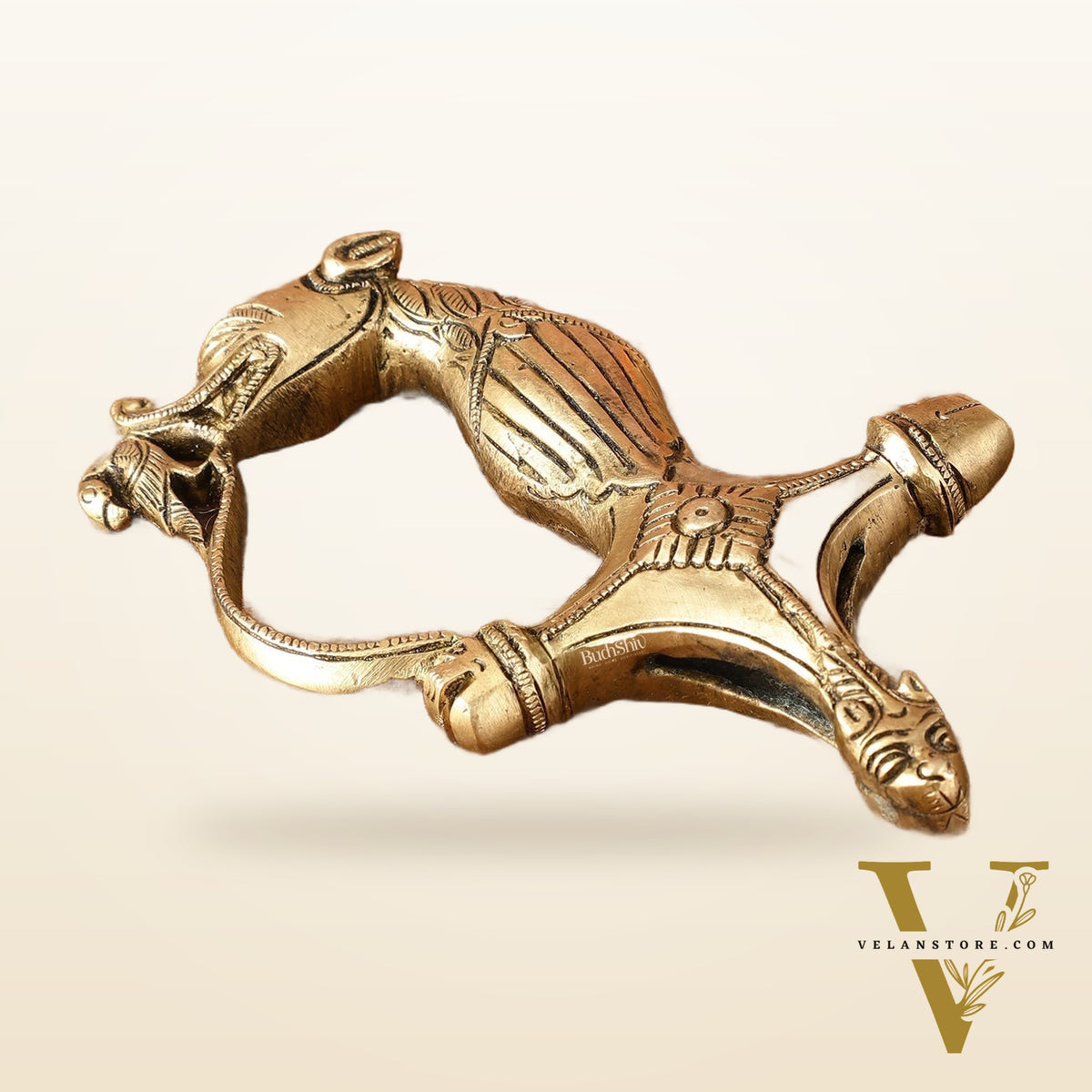 Brass Lion Sword Handle Talwar Handle | 6.5 Inch