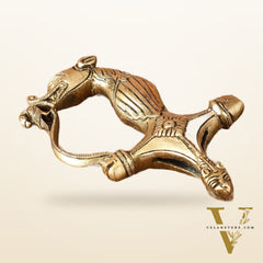 Brass Lion Sword Handle Talwar Handle | 6.5 Inch