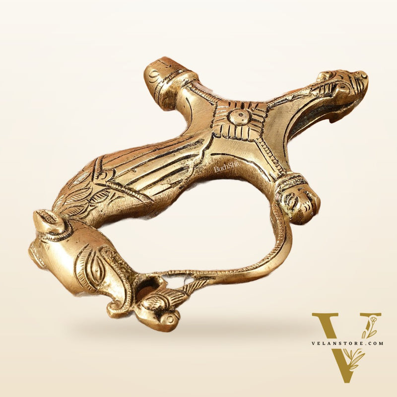 Brass Lion Sword Handle Talwar Handle | 6.5 Inch