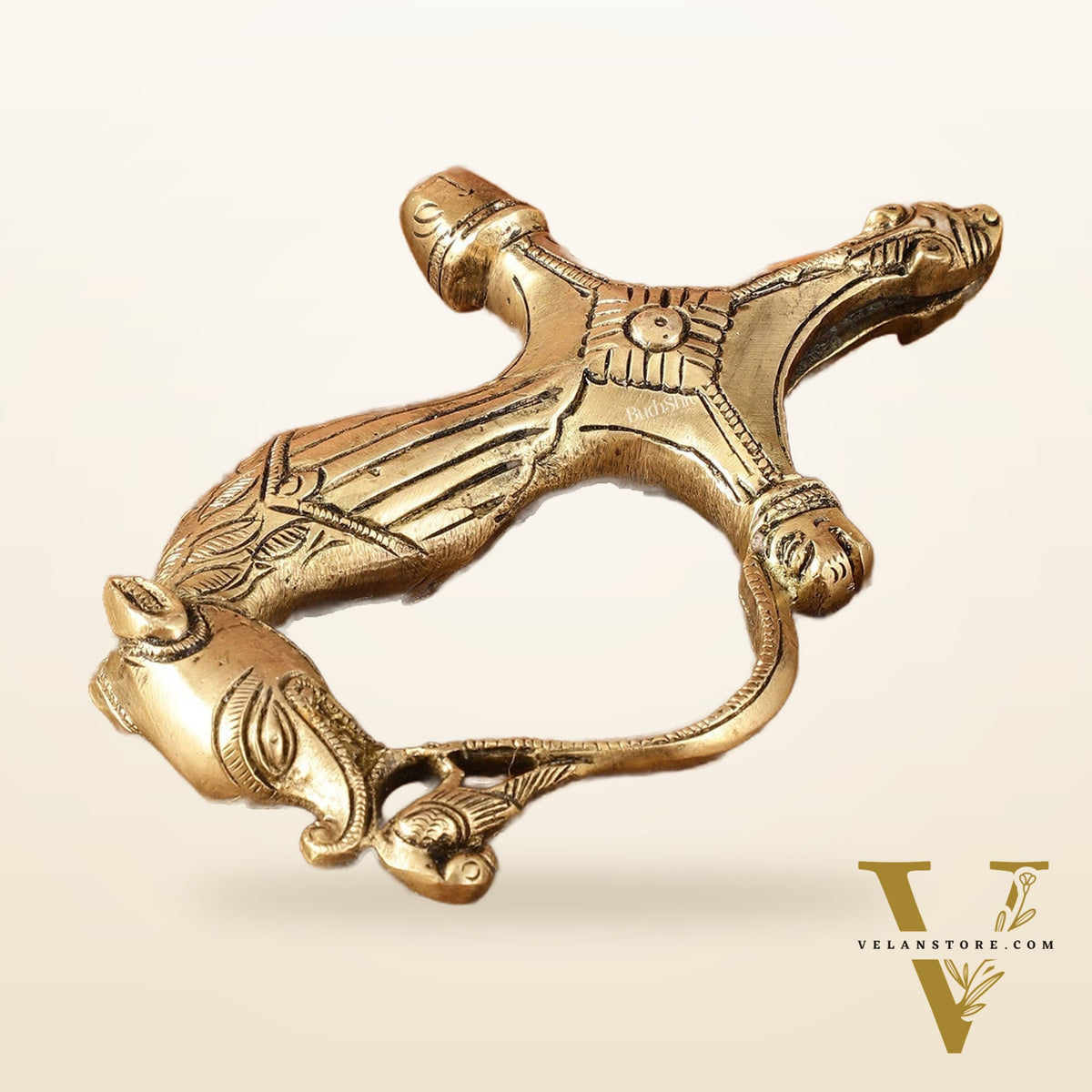 Brass Lion Sword Handle Talwar Handle | 6.5 Inch