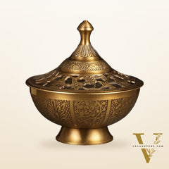 Brass Loban Daan Dhoop Daani 6"
