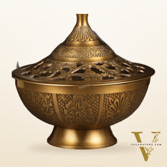 Brass Loban Daan Dhoop Daani 6"