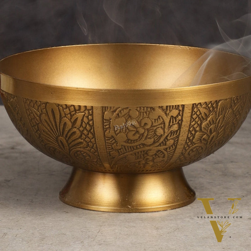 Brass Loban Daan Dhoop Daani 6"