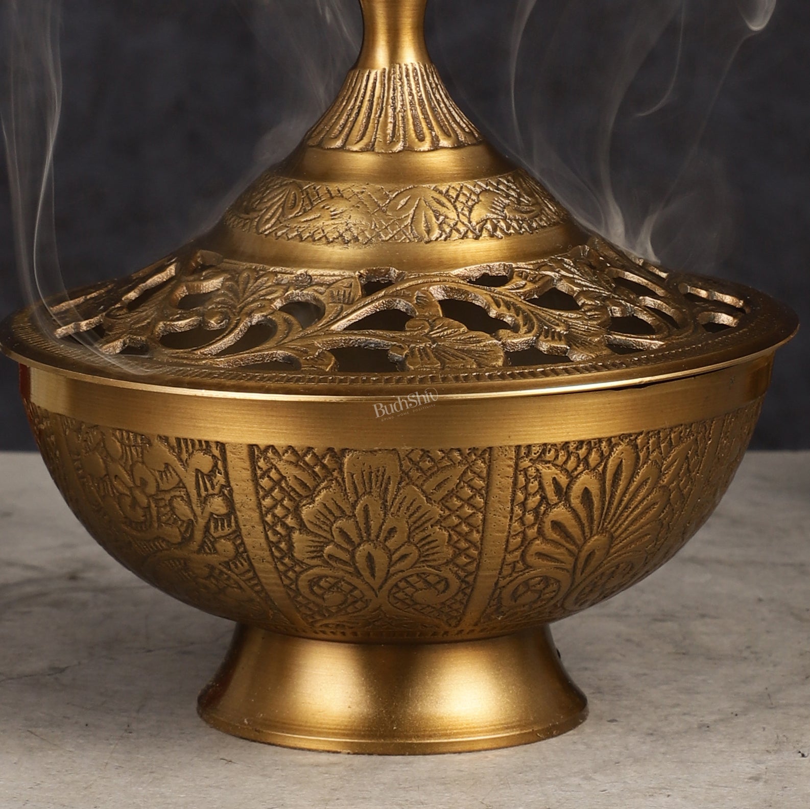 Brass Loban Daan Dhoop Daani 6"