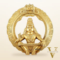 Brass Lord Ayyappa Swamy Ayyappan Statue - 18"