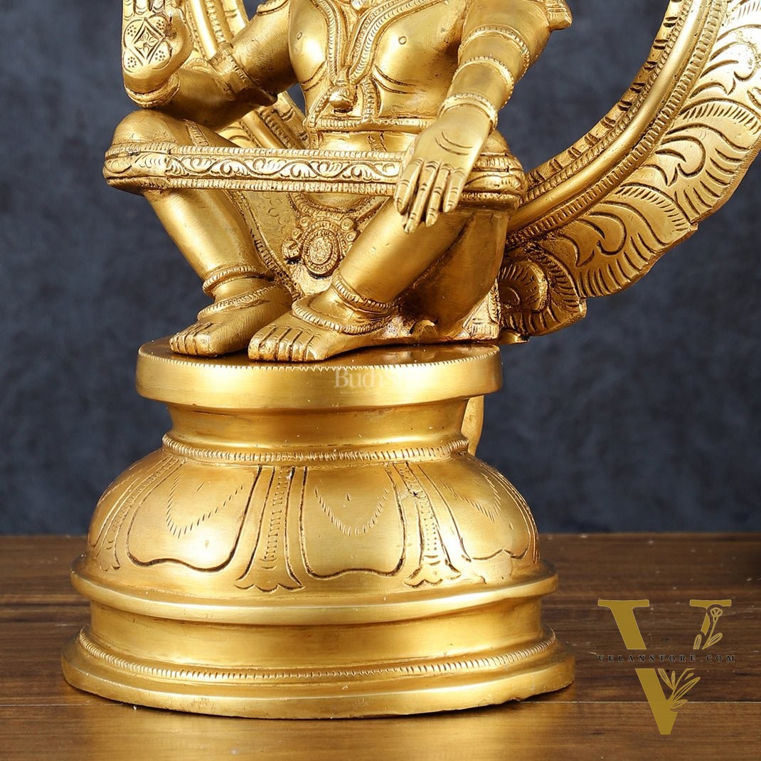 Brass Lord Ayyappa Swamy Ayyappan Statue - 18"
