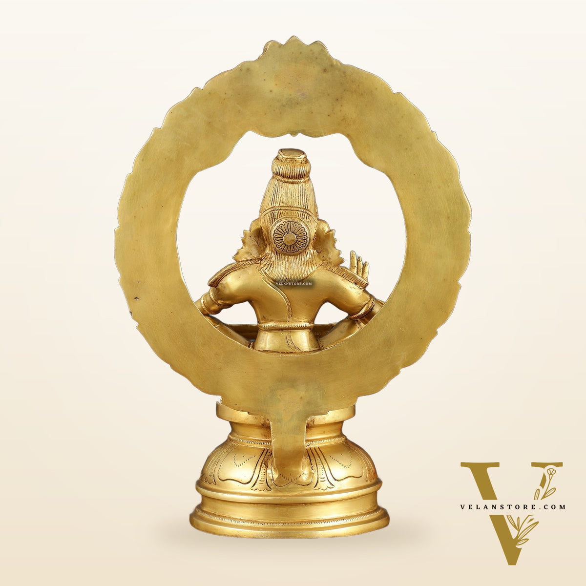 Brass Lord Ayyappa Swamy Ayyappan Statue - 18"