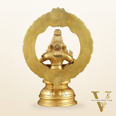 Brass Lord Ayyappa Swamy Ayyappan Statue - 18"