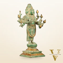 Brass Lord Brahma Statue - 16 Inch