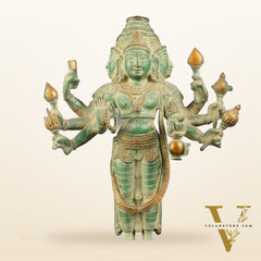 Brass Lord Brahma Statue - 16 Inch