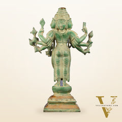 Brass Lord Brahma Statue - 16 Inch