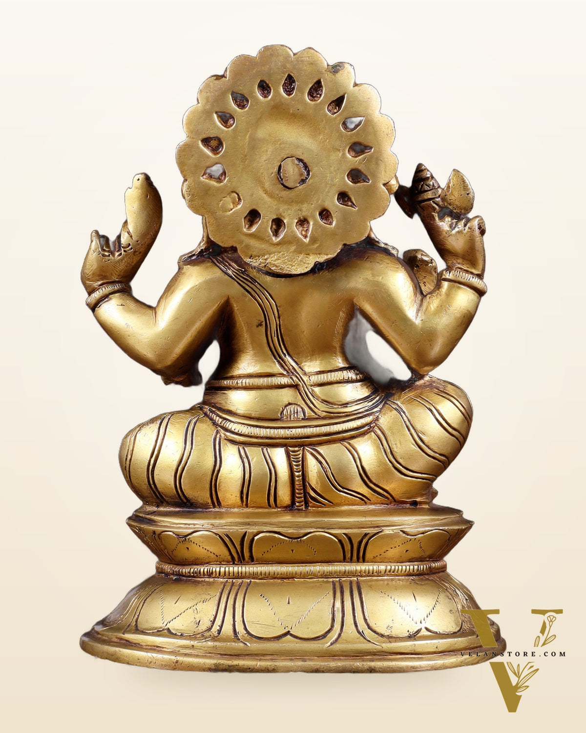 Brass Lord Ganesha Idol - 7.5 Inch