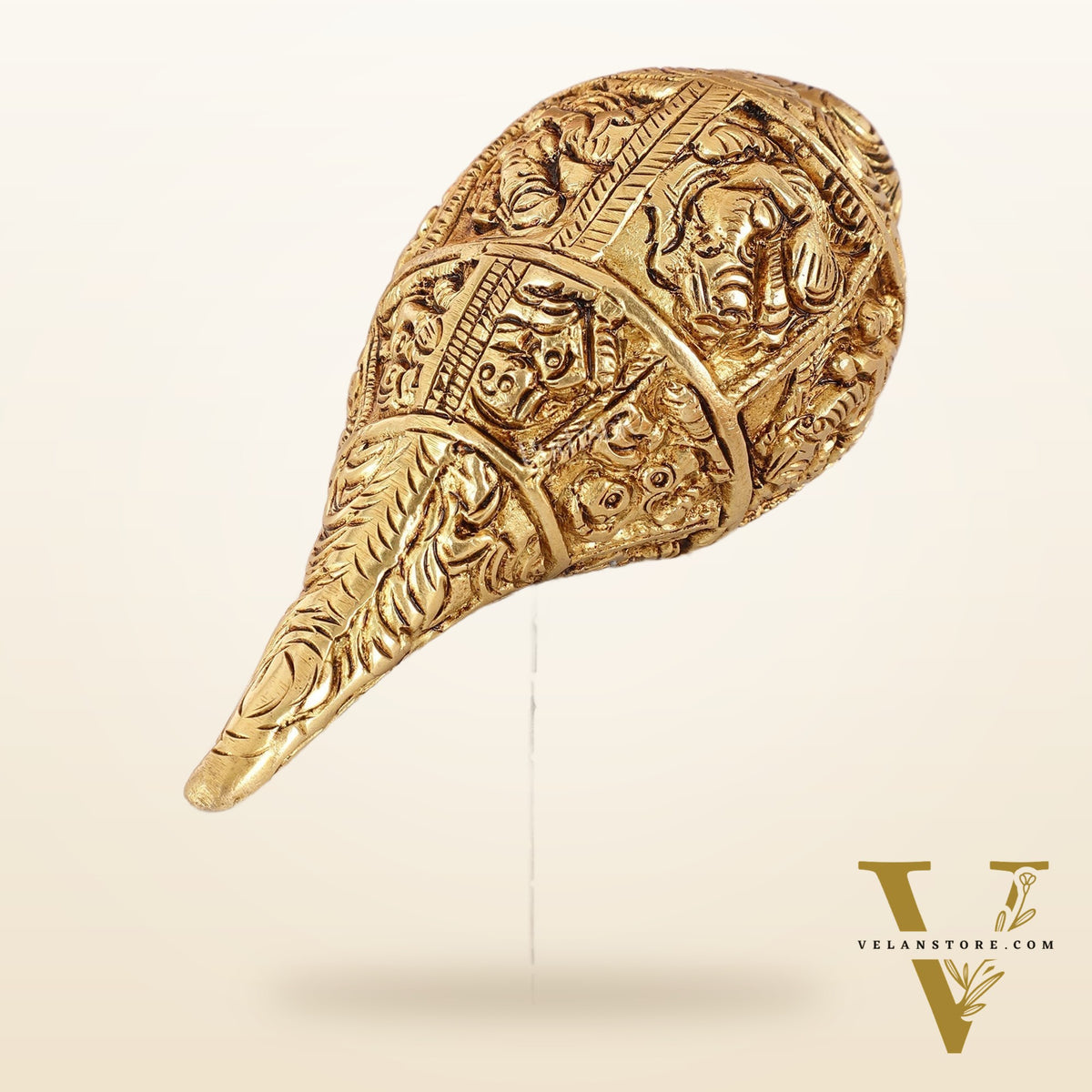 Brass Lord ganesha Shankh conch