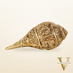 Brass Lord ganesha Shankh conch