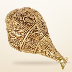 Brass Lord ganesha Shankh conch
