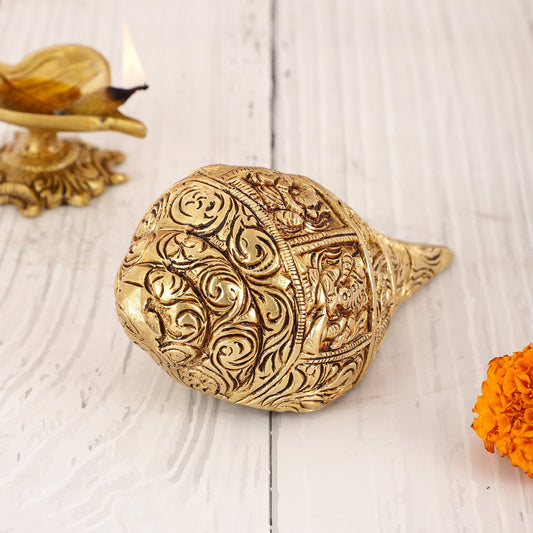 Brass Lord ganesha Shankh conch