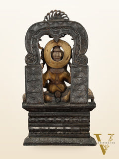 Brass Lord Ganesha Statue – 20" Height, Antique Chola Style, Dual-Tone Finish