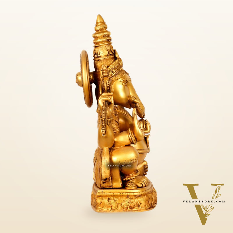 Brass Lord Ganesha Statue 20"