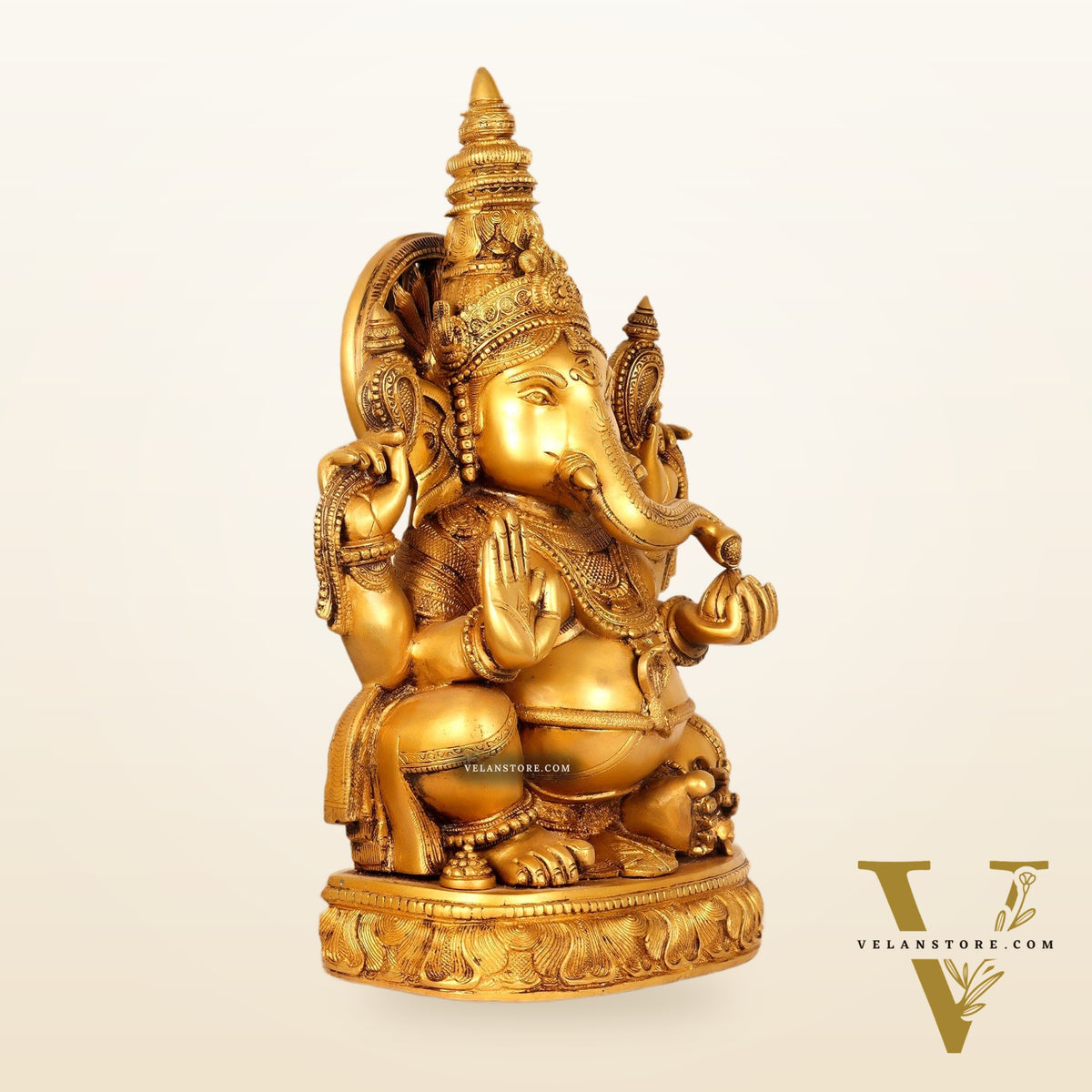 Brass Lord Ganesha Statue 20"
