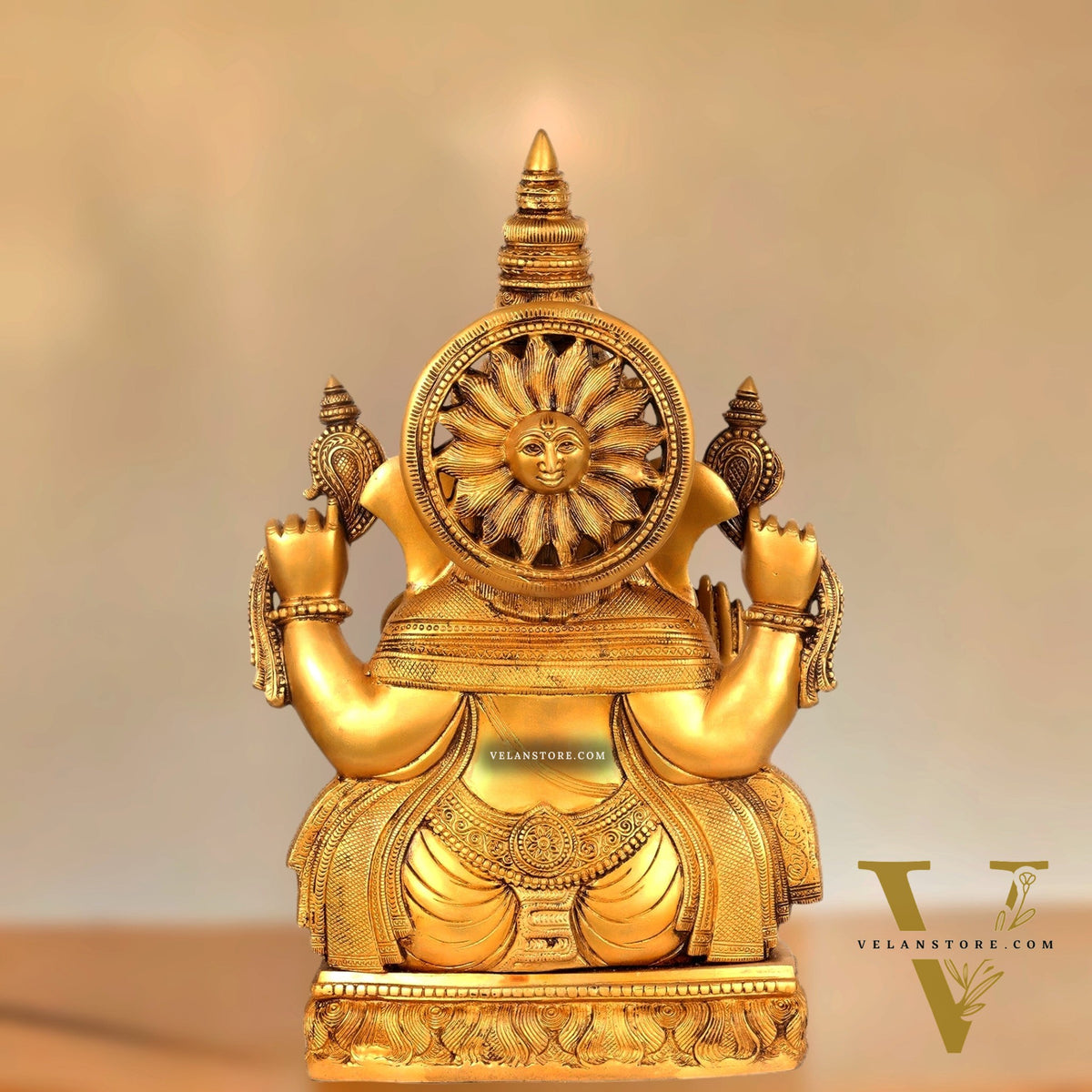 Brass Lord Ganesha Statue 20"