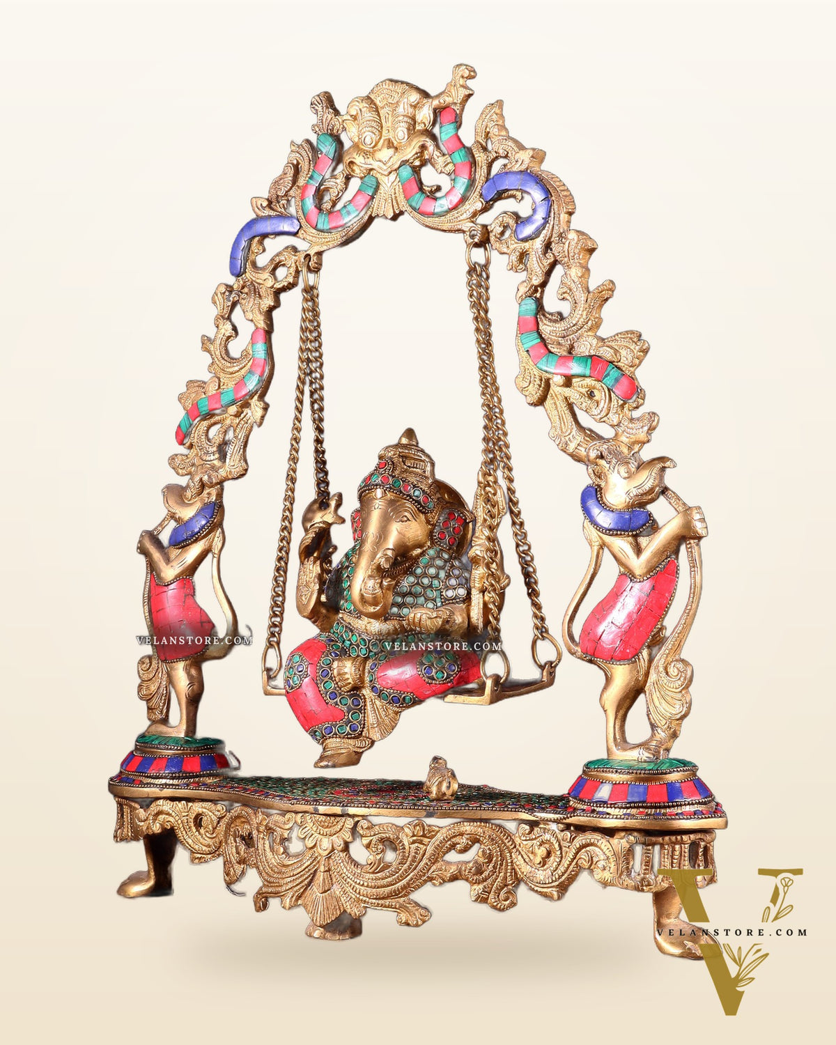 Brass Lord Ganesha Swing - 18 Inch