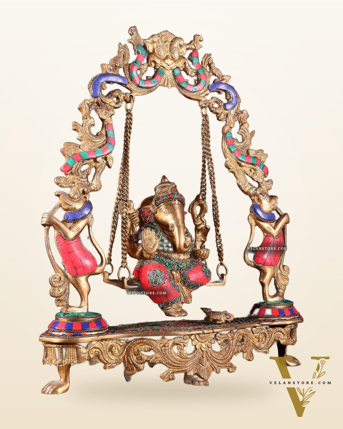 Brass Lord Ganesha Swing - 18 Inch