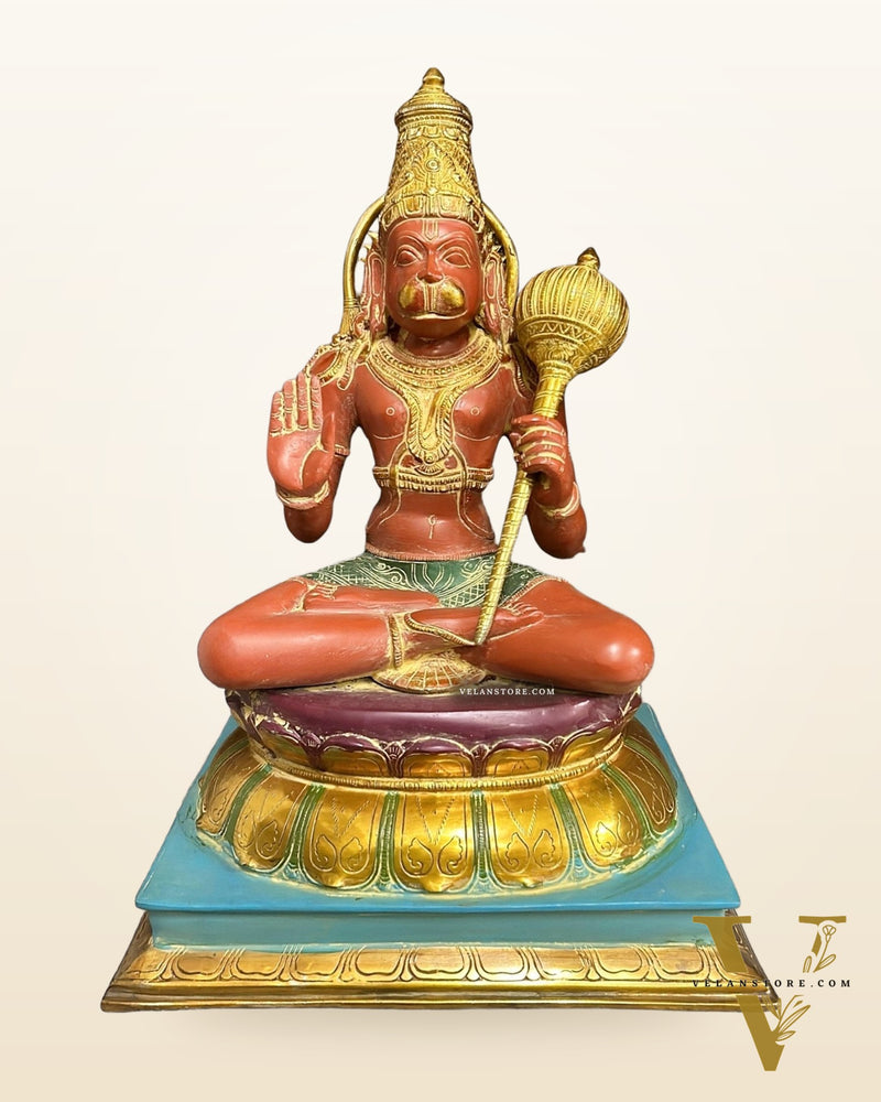 Brass Lord Hanuman Murti |18" Height