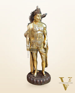 Brass Lord Hanuman Statue Standing 24" Height