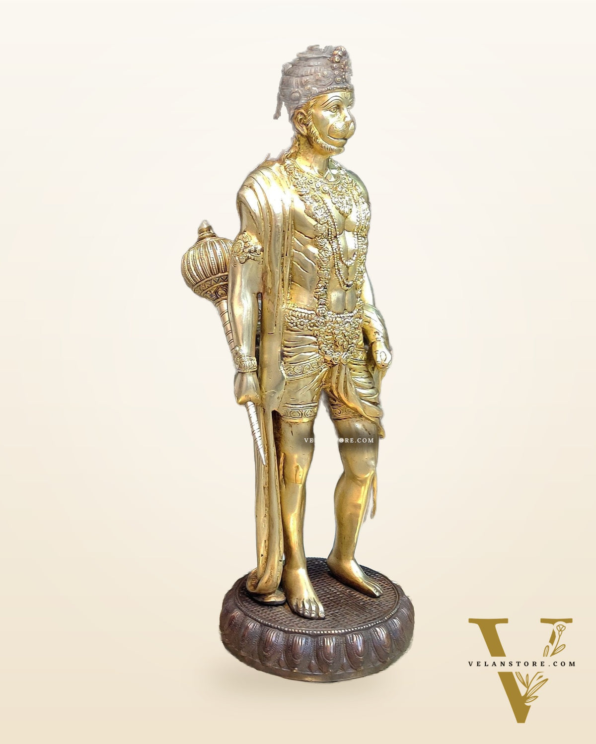 Brass Lord Hanuman Statue Standing 24" Height