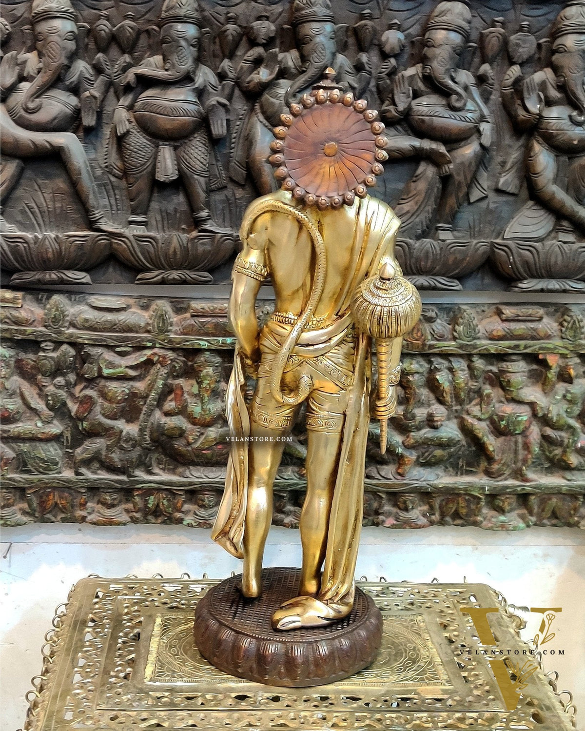 Brass Lord Hanuman Statue Standing 24" Height