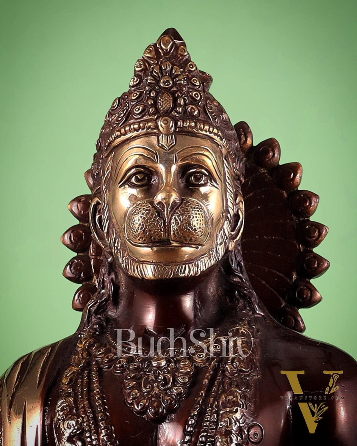 Brass Lord Hanuman Statue Standing 24" Height dual tone