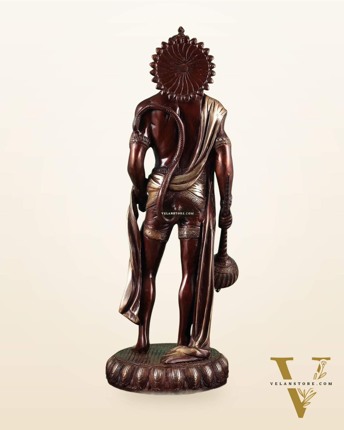 Brass Lord Hanuman Statue Standing 24" Height dual tone