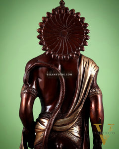 Brass Lord Hanuman Statue Standing 24" Height dual tone