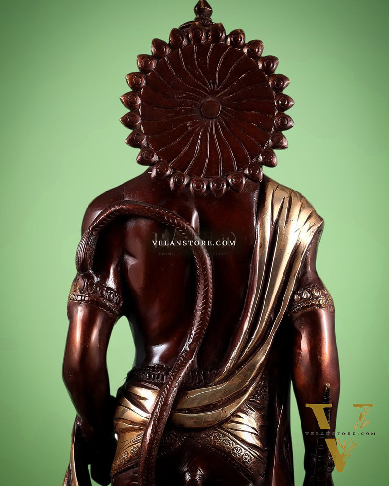 Brass Lord Hanuman Statue Standing 24" Height dual tone
