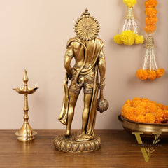 Brass Lord Hanuman Statue Standing 24" Height