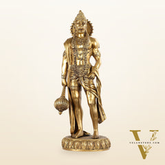 Brass Lord Hanuman Statue Standing 24" Height