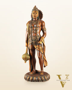 Brass Lord Hanuman Statue Standing 24" Height