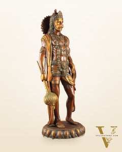 Brass Lord Hanuman Statue Standing 24" Height