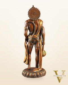 Brass Lord Hanuman Statue Standing 24" Height