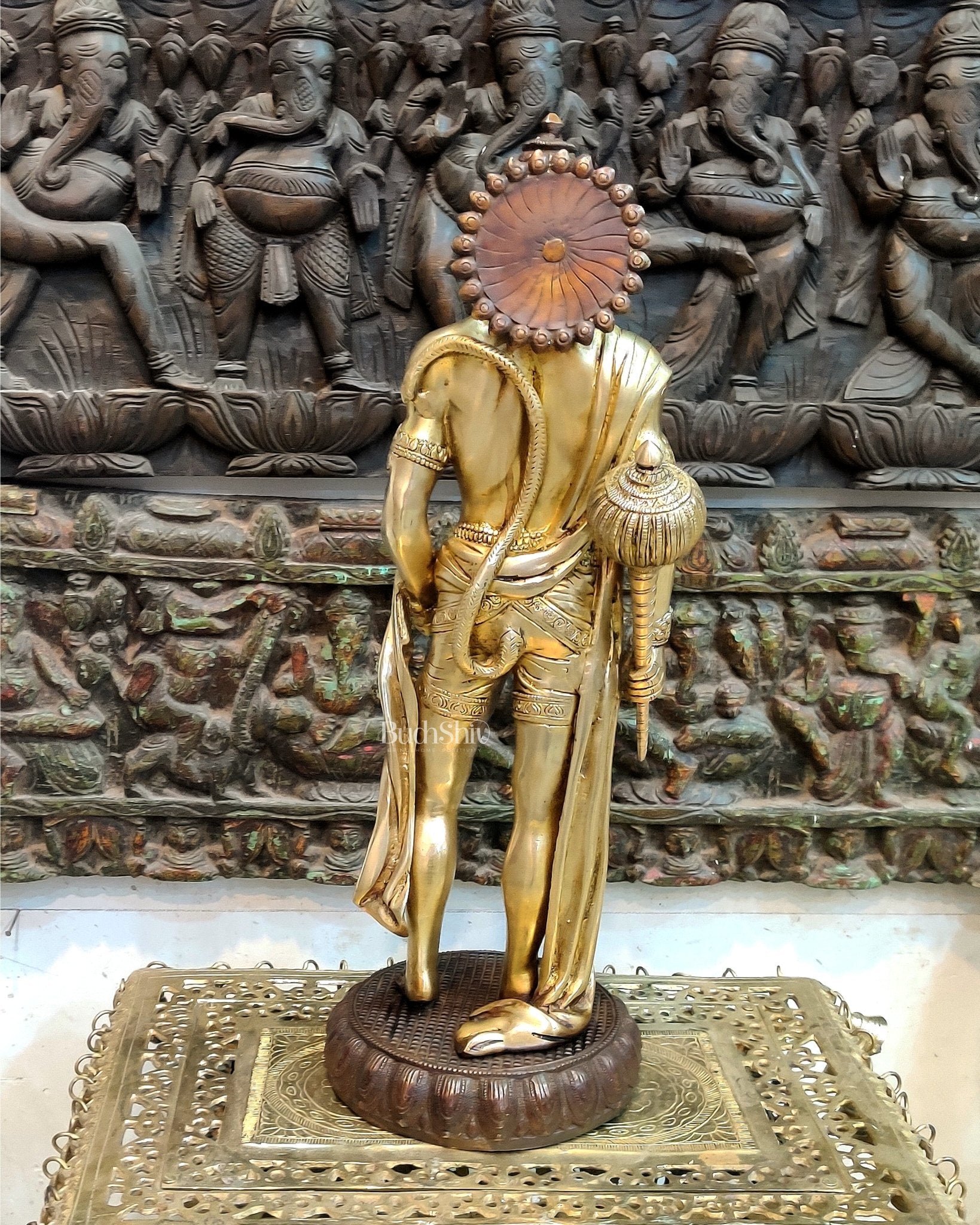 Brass Lord Hanuman Statue Standing 24" Height