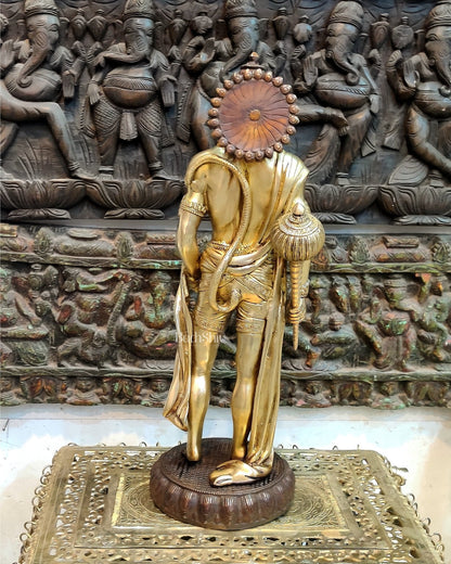 Brass Lord Hanuman Statue Standing 24" Height