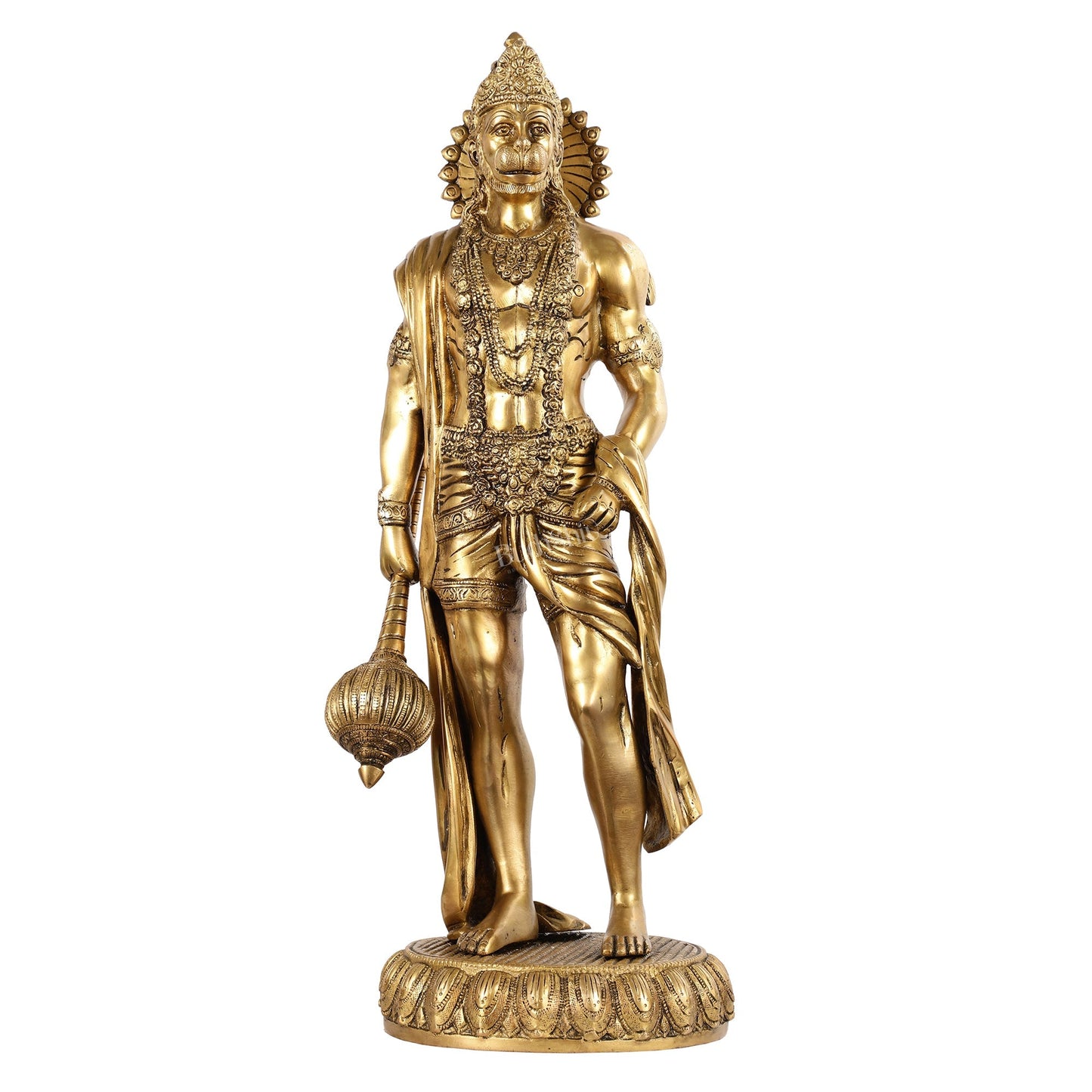 Brass Lord Hanuman Statue Standing 24" Height