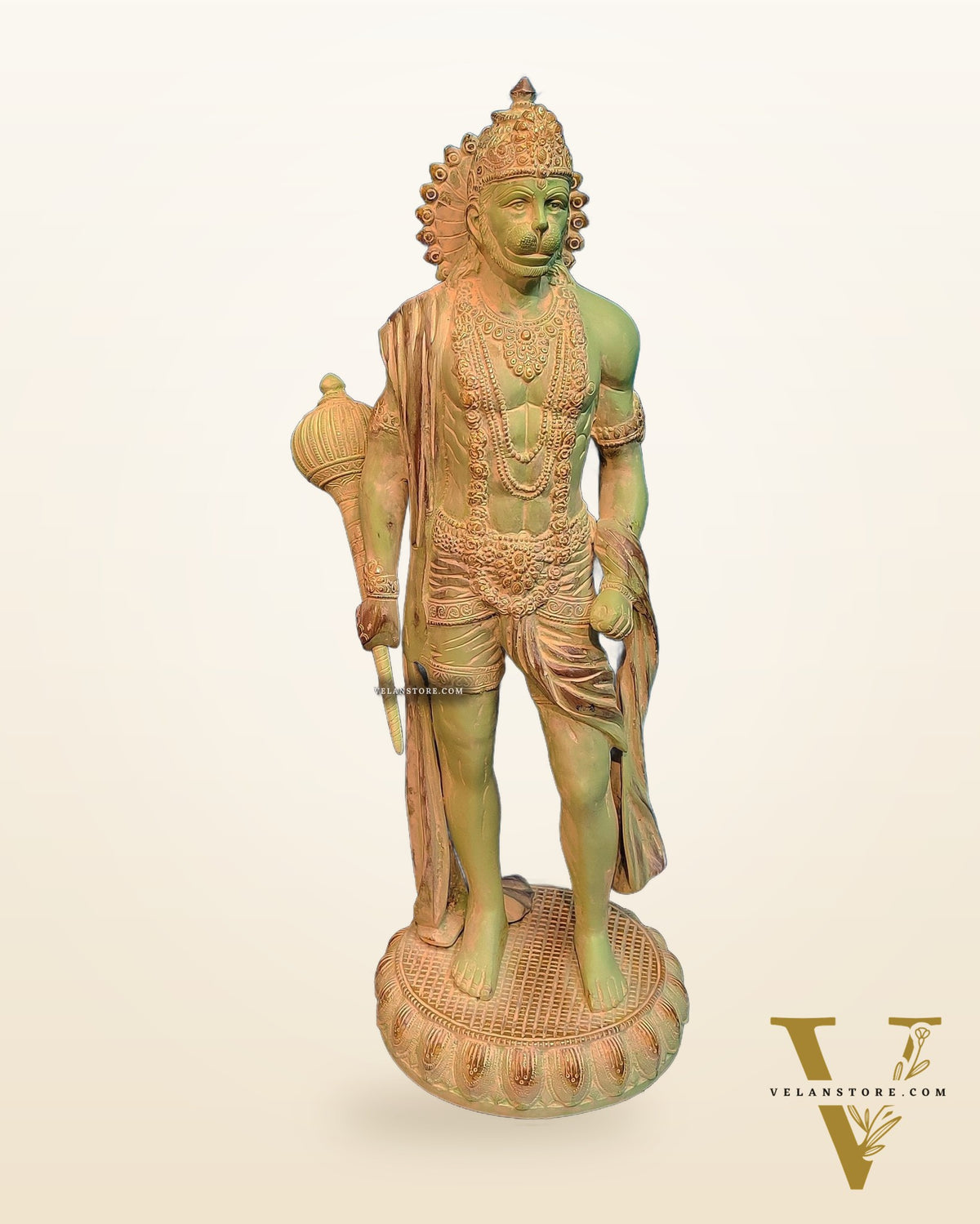 Brass Lord Hanuman Statue Stone finish 24" Height