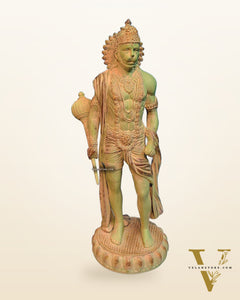 Brass Lord Hanuman Statue Stone finish 24" Height